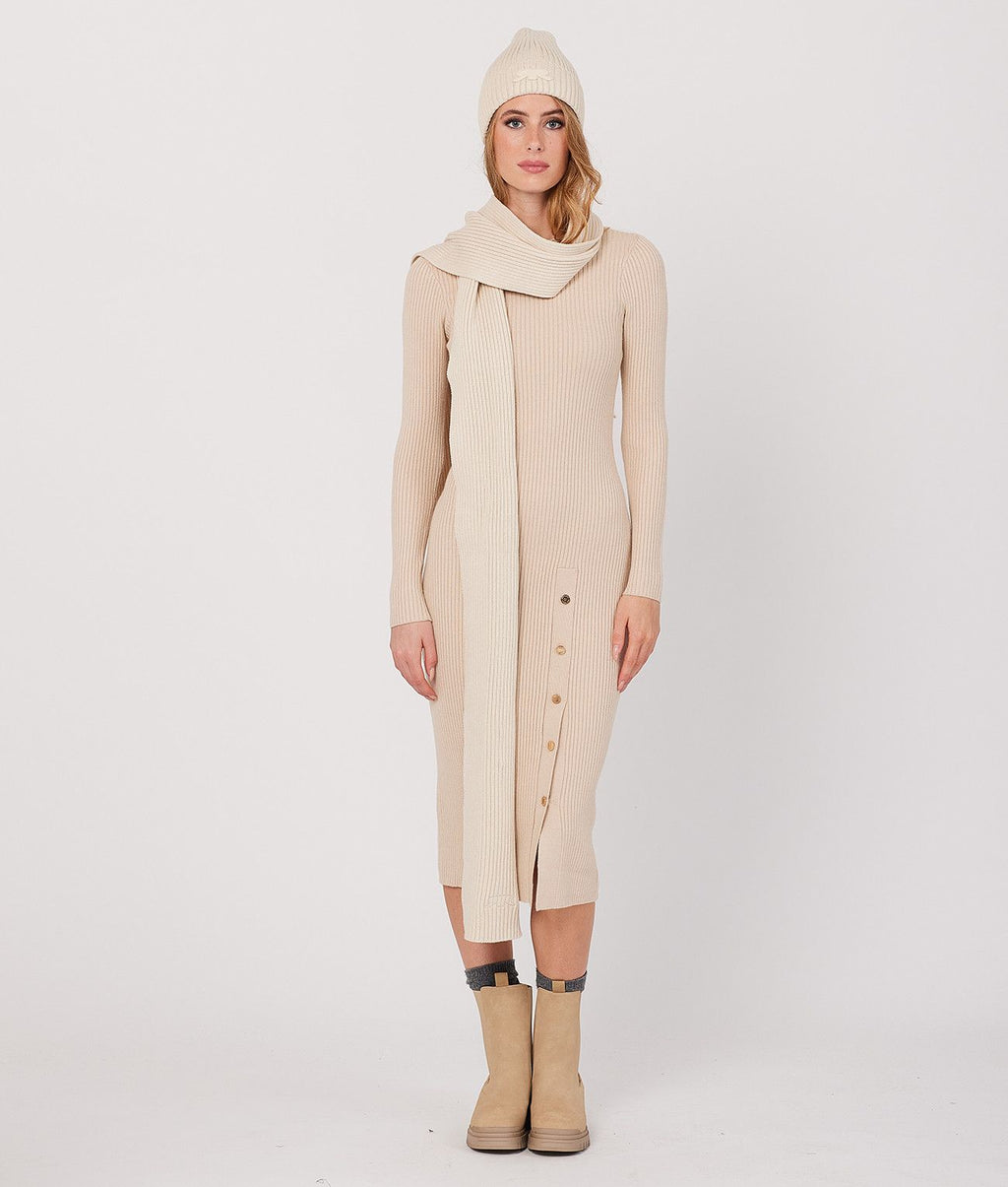 KISSA DRESS, BEIGE