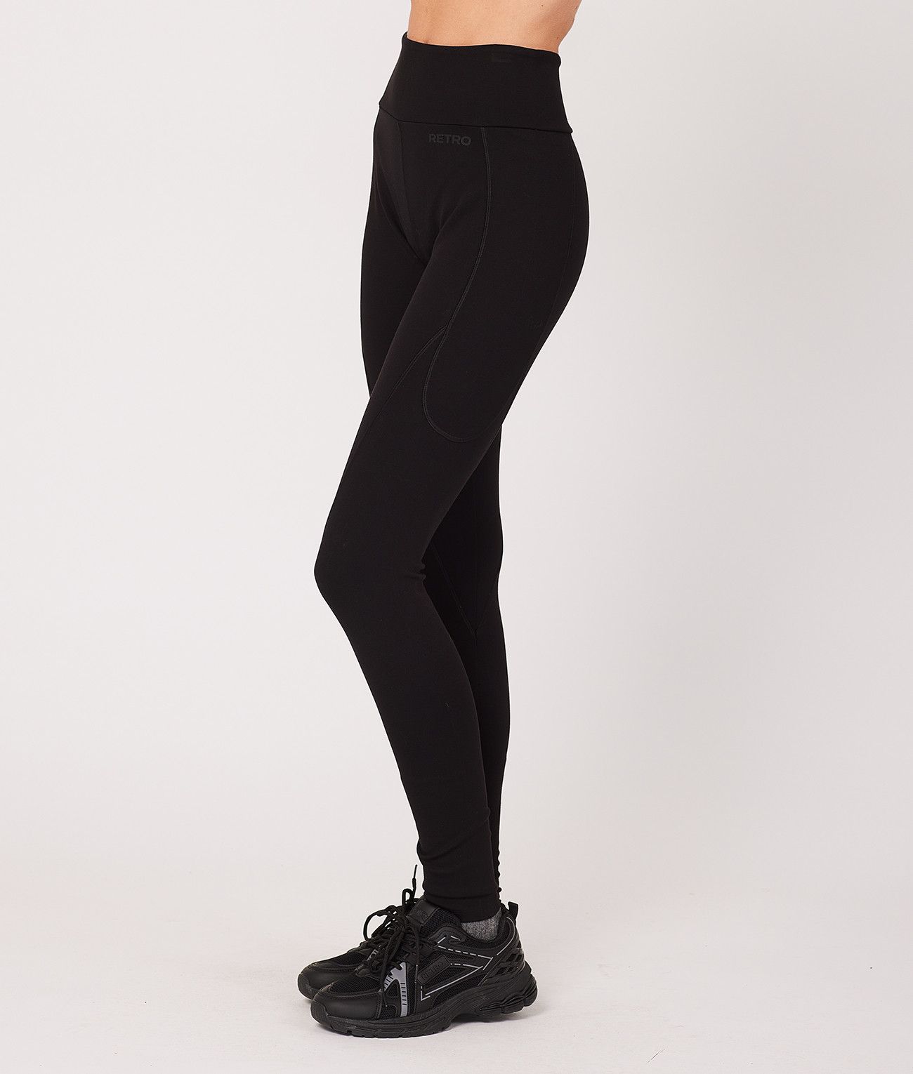 SWAN NŐI LEGGINGS, FEKETE