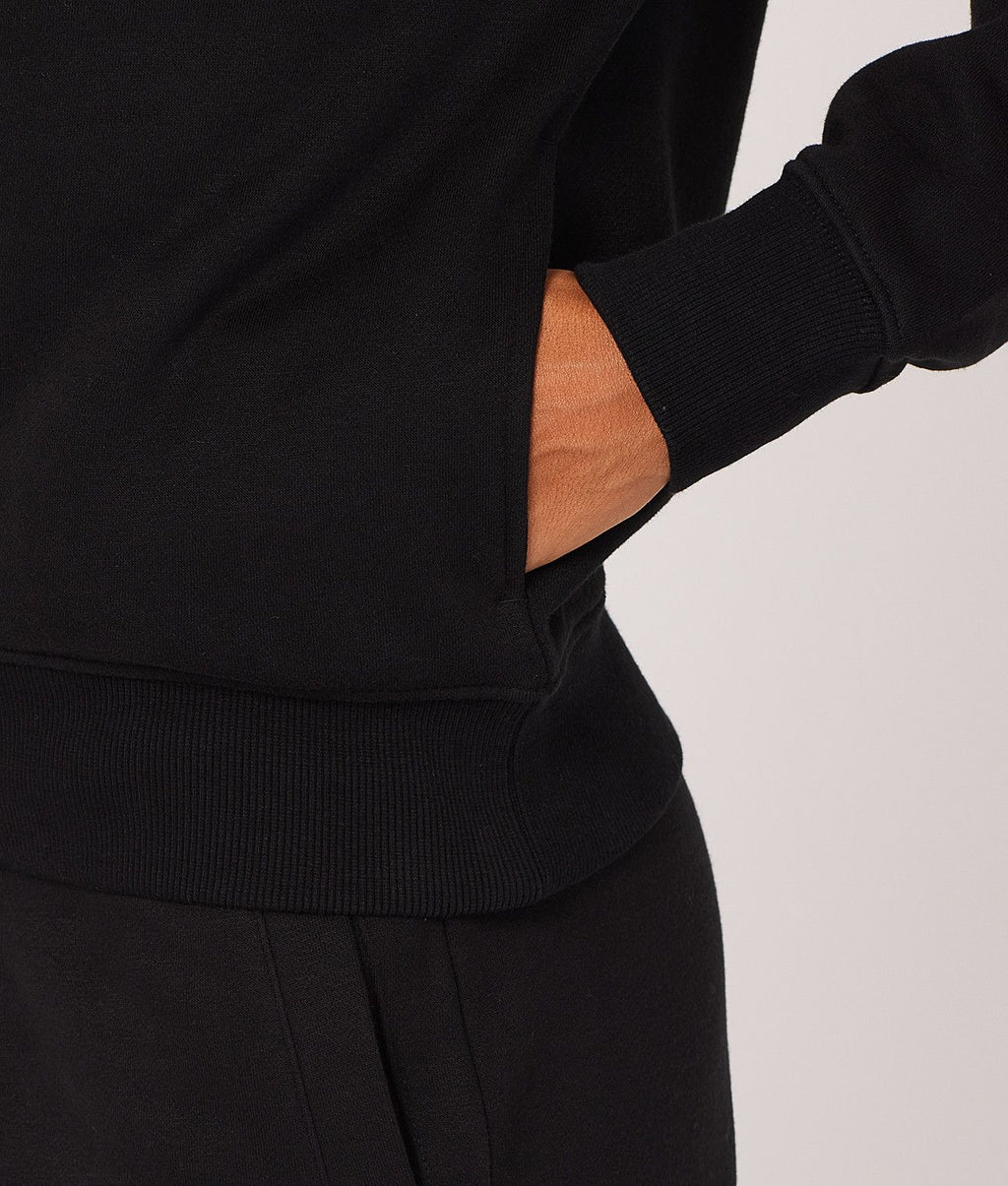 HAILEY SWEATSHIRT JOGGING TOP, BLACK