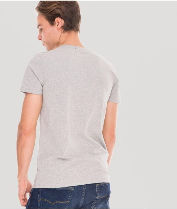 EDDIE ROUND T-SHIRT, GREY MELANGE
