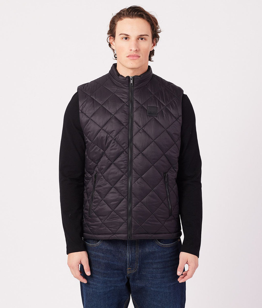 AARON VEST, BLACK