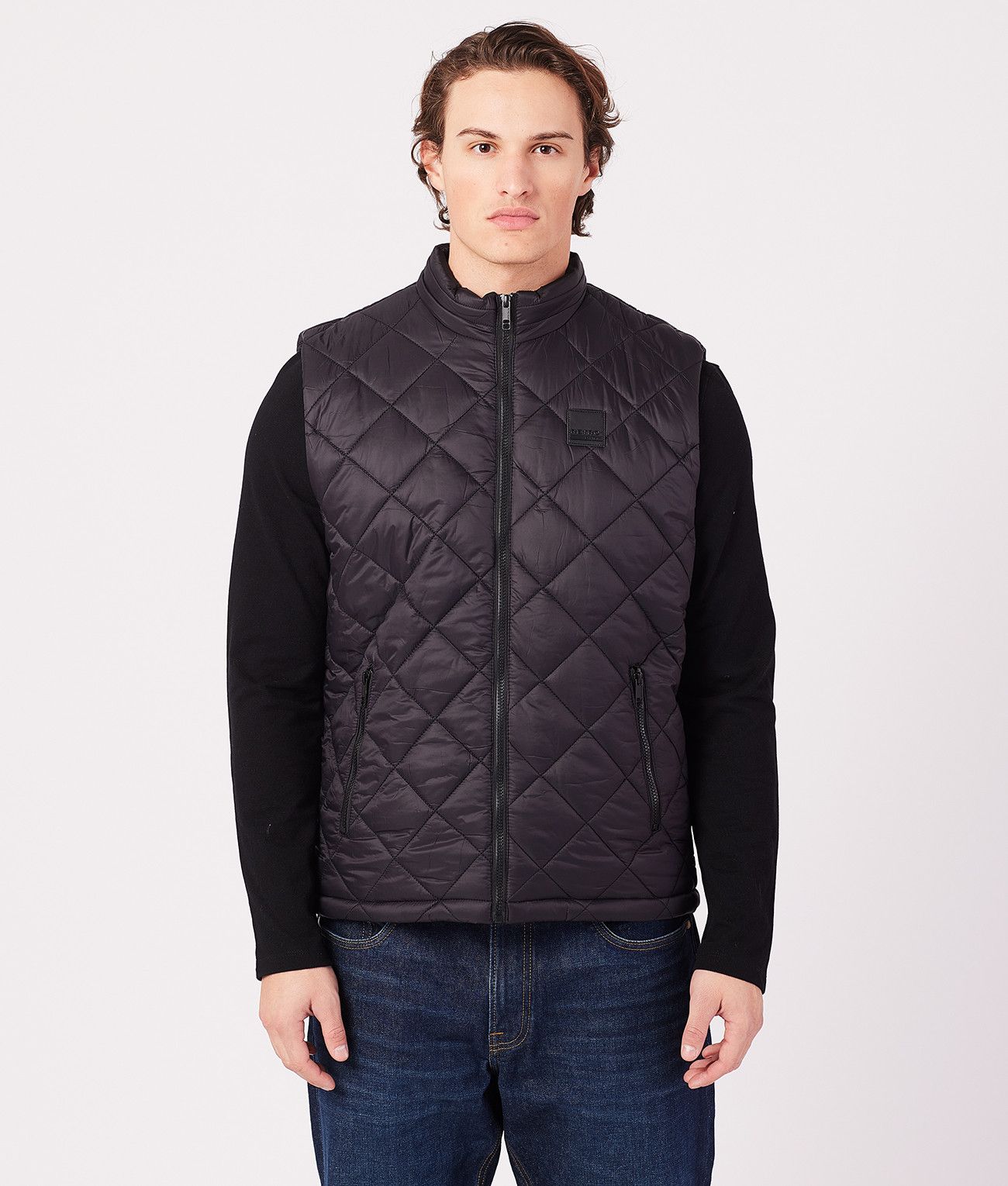 AARON VEST, BLACK