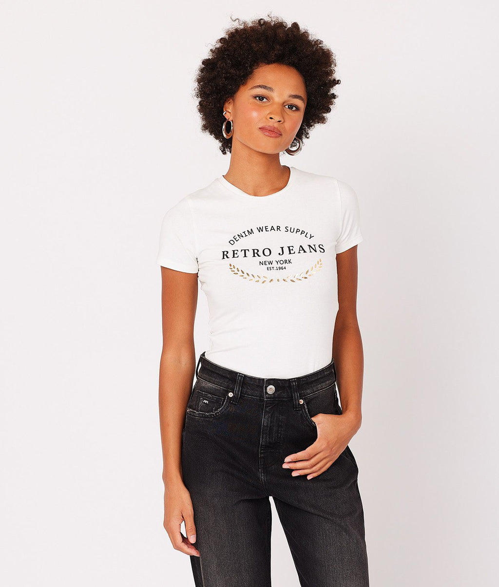 JENNA T-SHIRT, OFFWHITE