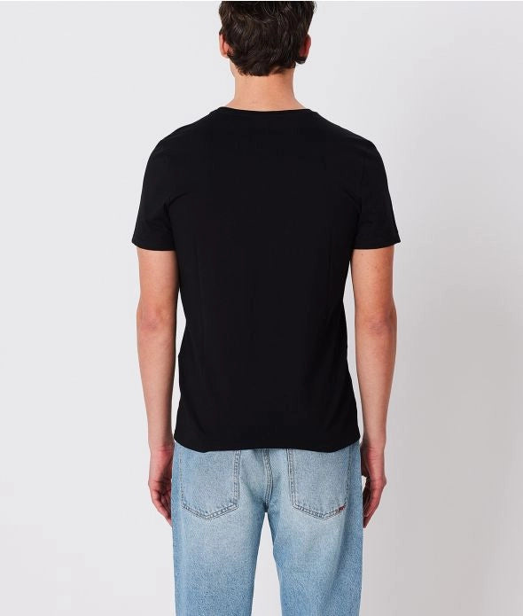 EDDIE ROUND T-SHIRT, BLACK