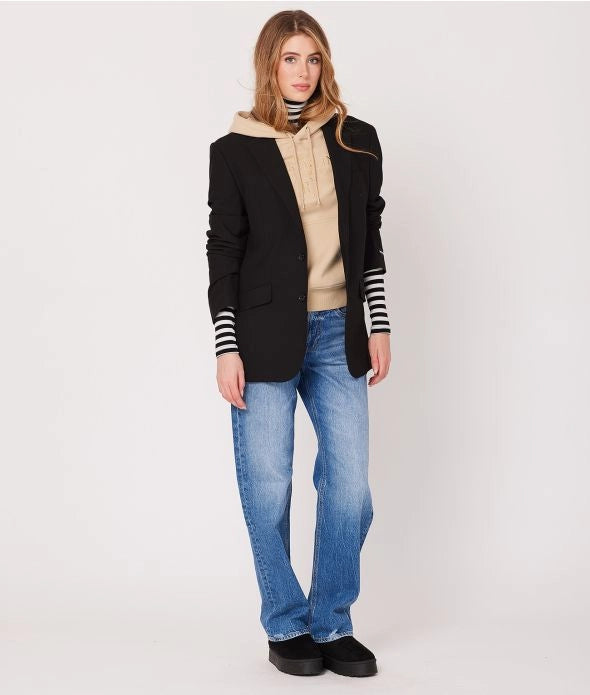 CARIE HOODIE JOGGING TOP, BEIGE