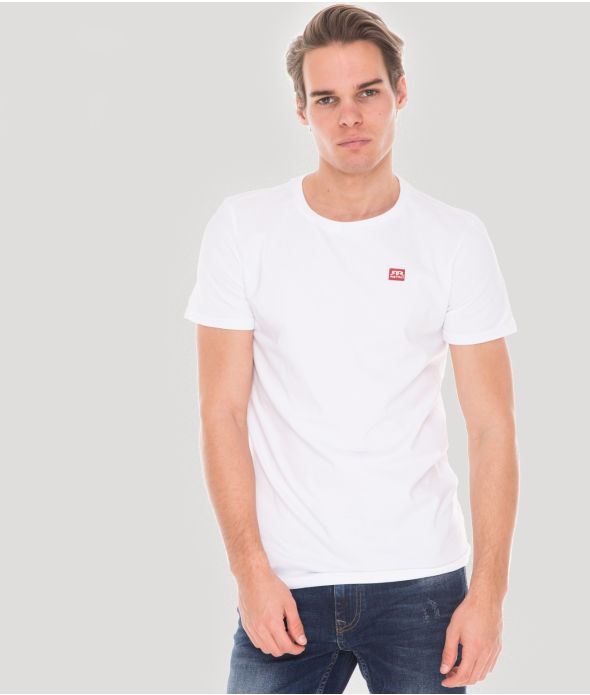 EDDIE ROUND T-SHIRT, WHITE
