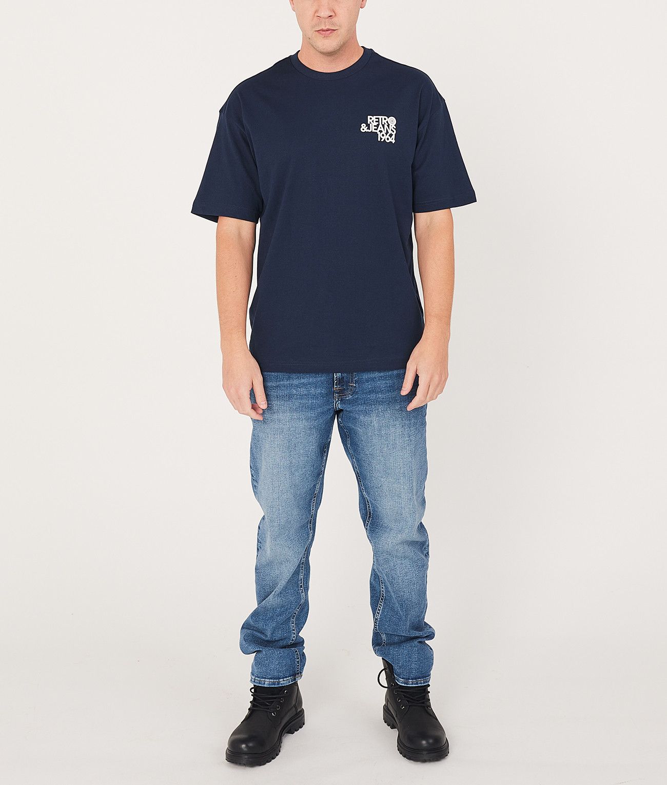 LUCAS T-SHIRT, DARK BLUE