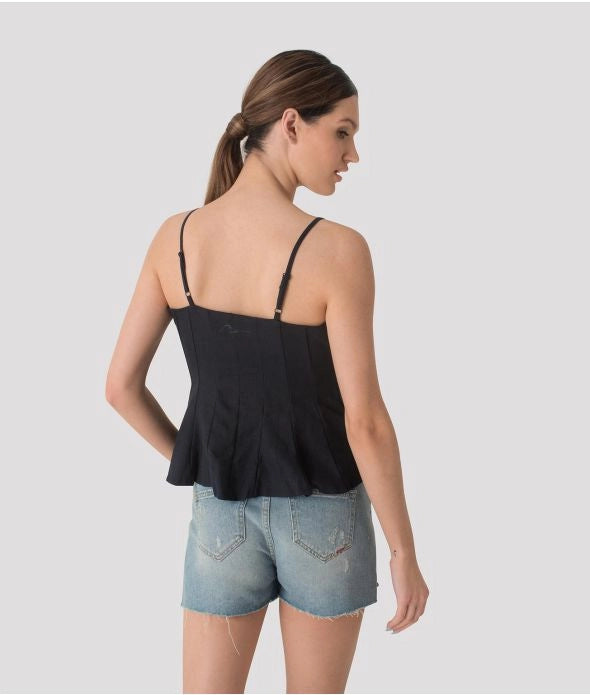 POSITANO TOP FASHION TOP, DARK BLUE