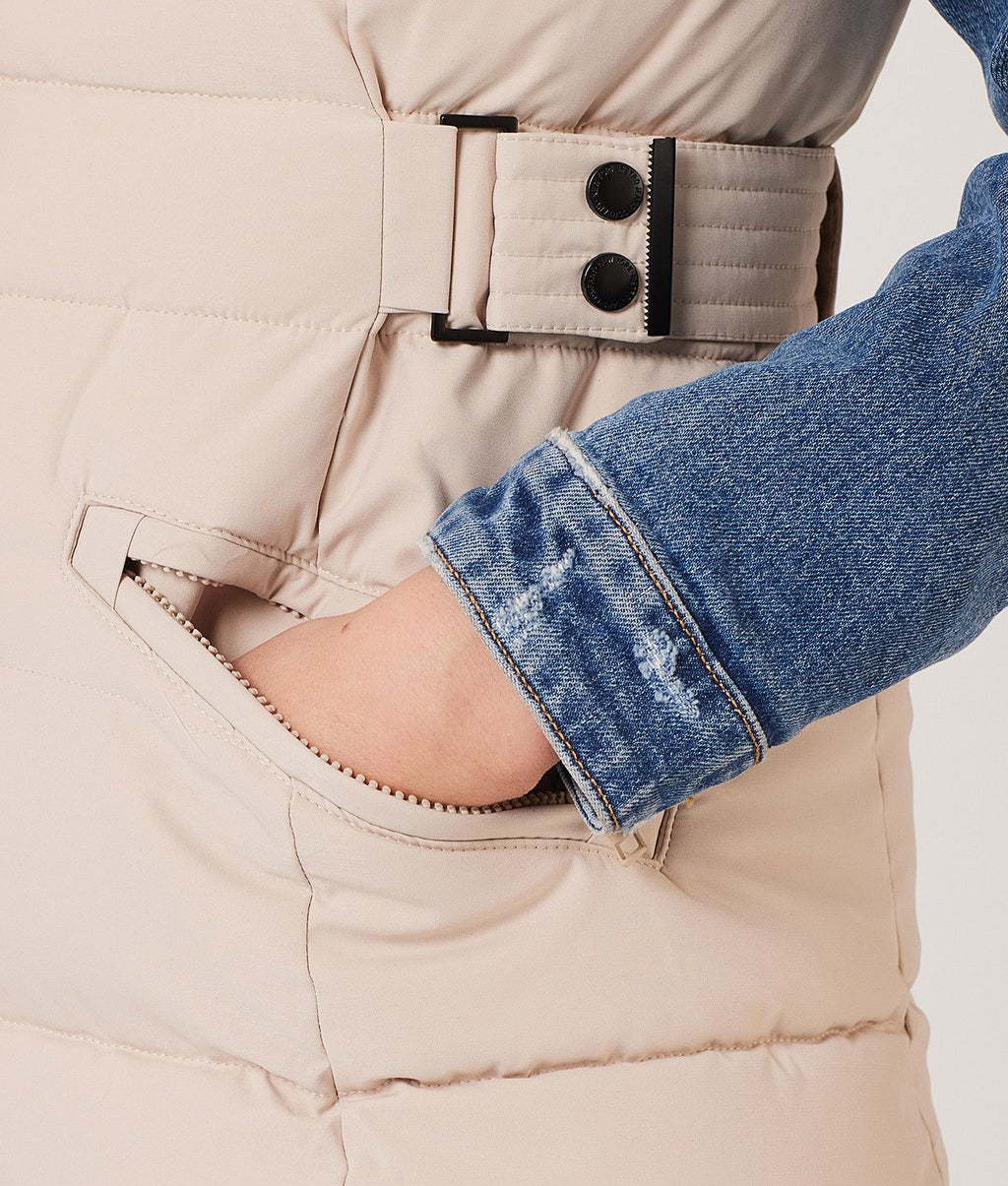 ASHLEY VEST, BEIGE