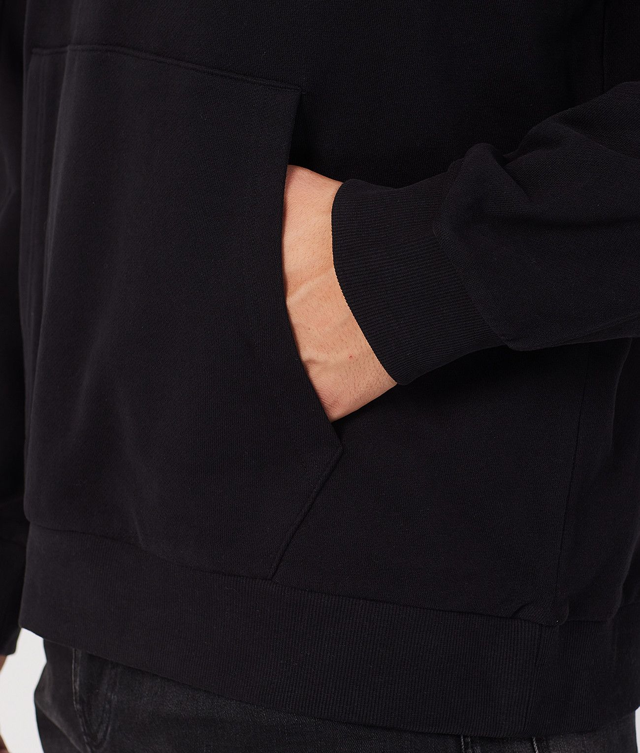 MARCELL HOODIE JOGGING TOP, BLACK