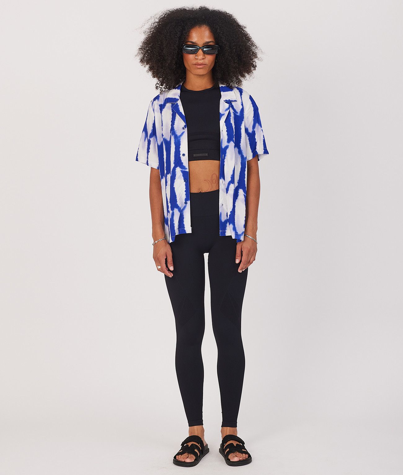 SOLEIL NŐI LEGGINGS, FEKETE