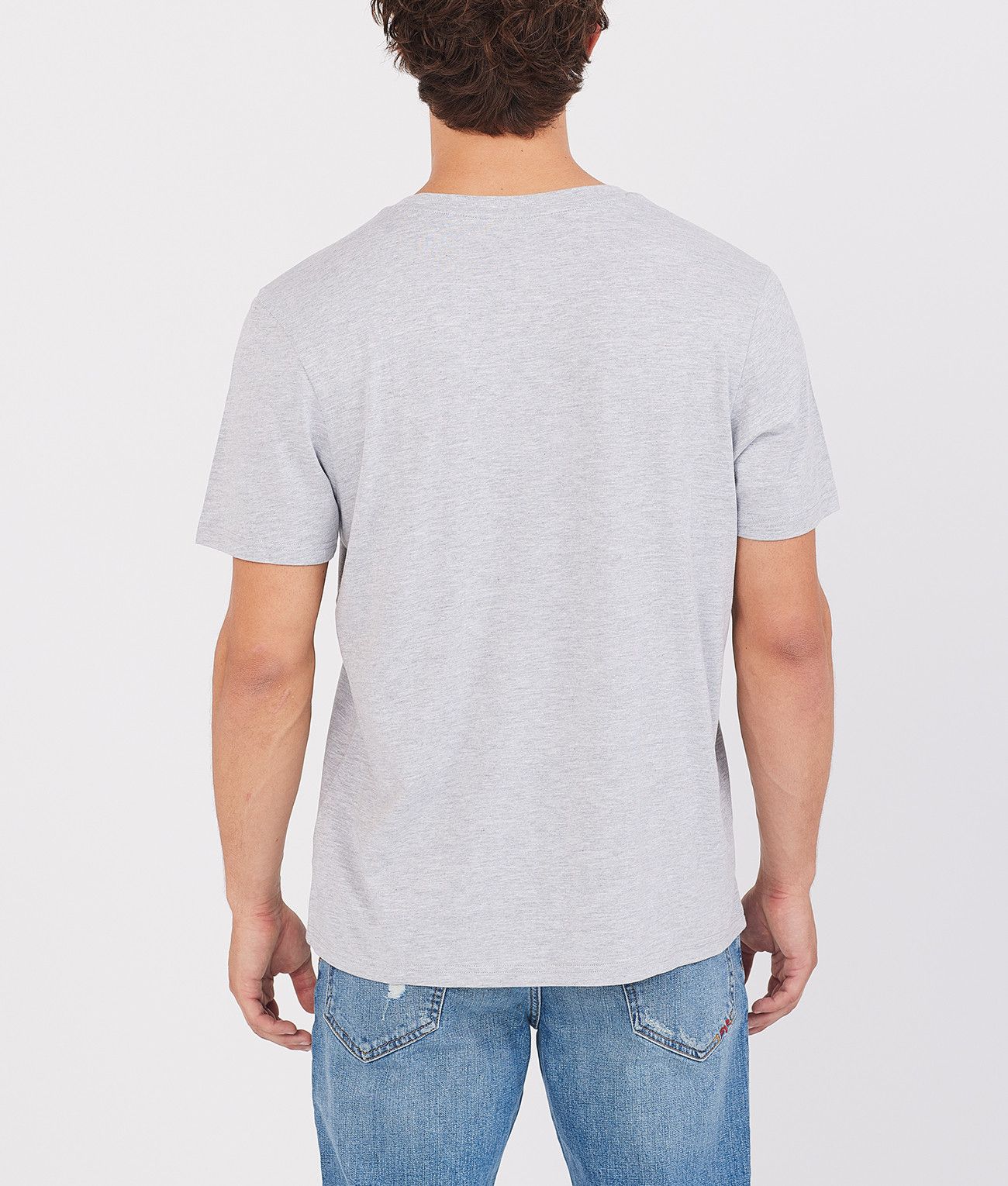 FRANK T-SHIRT, GREY MELANGE