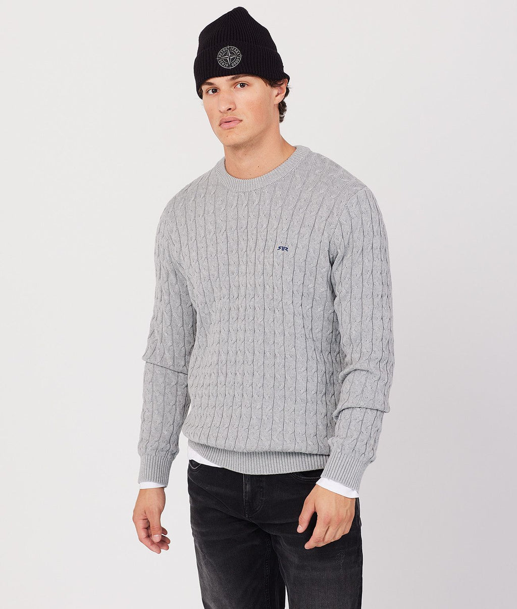 RAFAEL SWEATER, GREY MELANGE