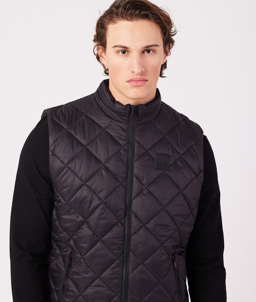 AARON VEST, BLACK