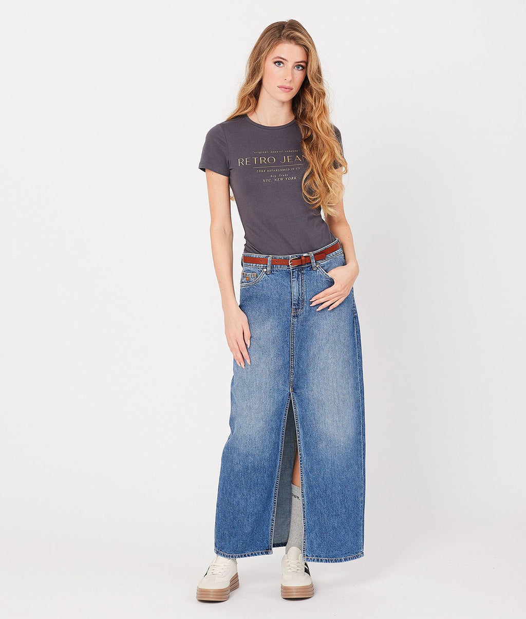 CHRISTINA T-SHIRT, ANTHRACITE