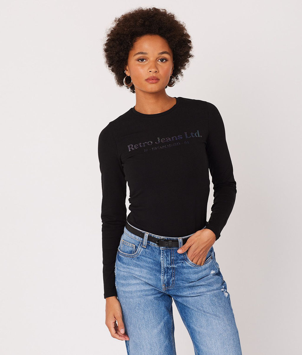 BELLATRIX L.S.TOP, BLACK