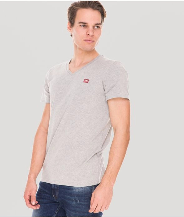 EDDIE T-SHIRT, GREY MELANGE