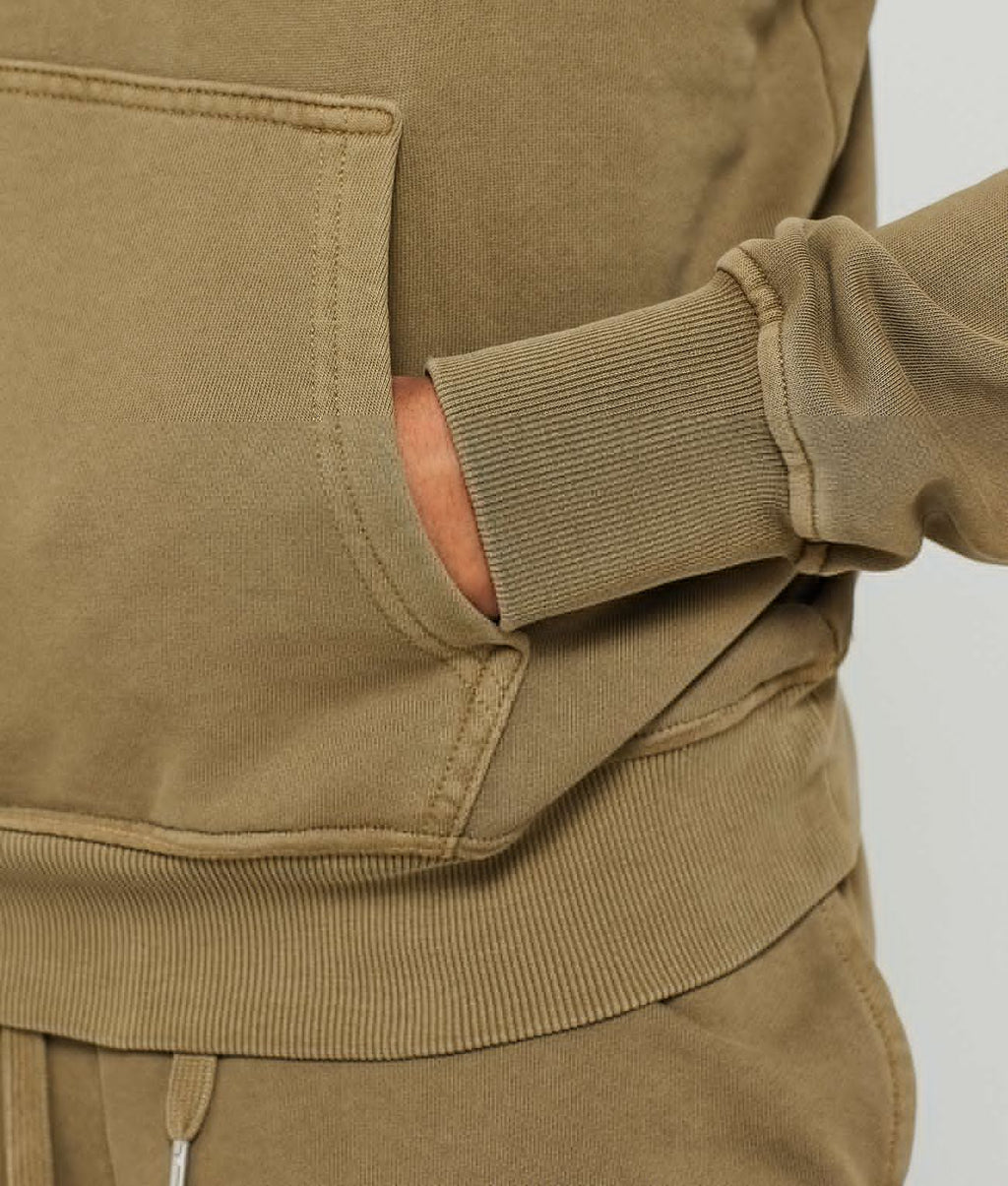 CYPRESS KAPUCNIS NŐI PULÓVER, KHAKI