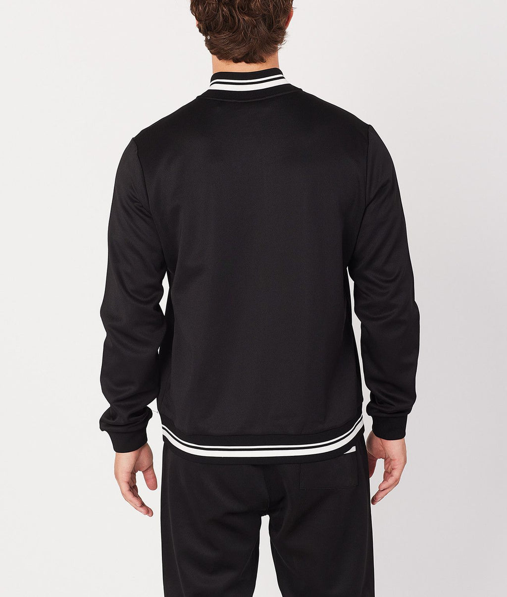 WILL ZIPUP JOGGING TOP, BLACK