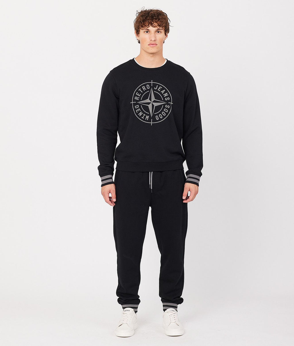 DENNIS JOGGING BOTTOM, BLACK