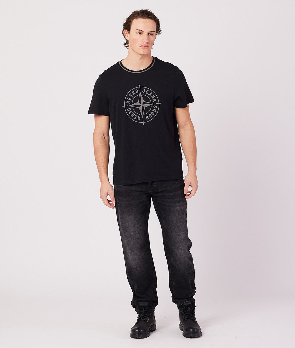DENNIS T-SHIRT, BLACK