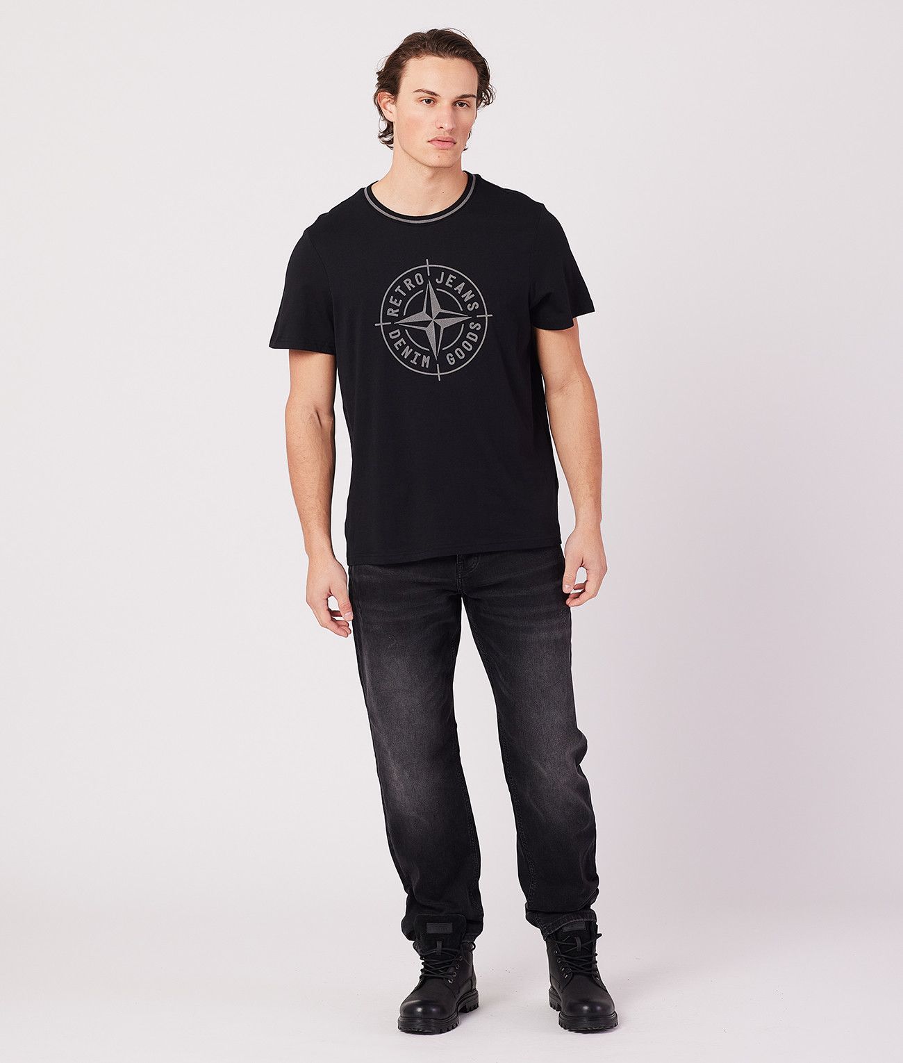 DENNIS T-SHIRT, BLACK