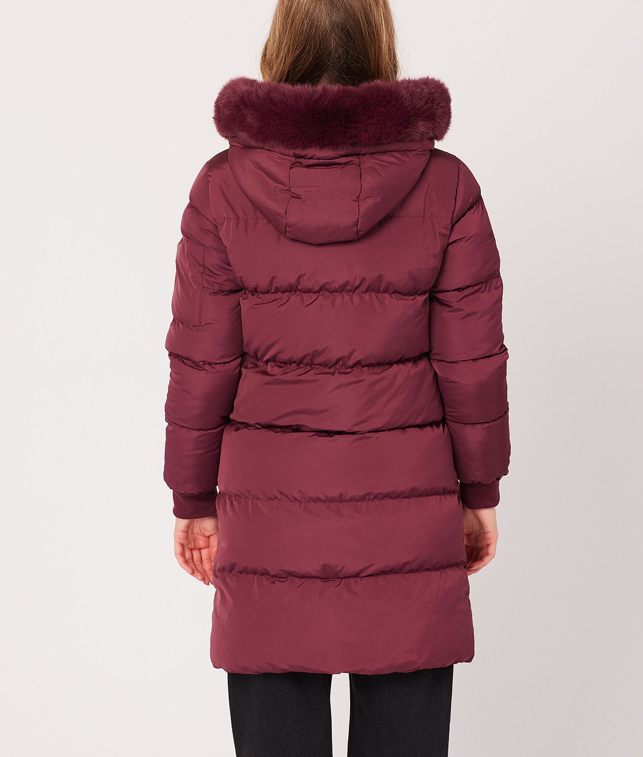 CARIE LONG JACKET, BORDEAUX