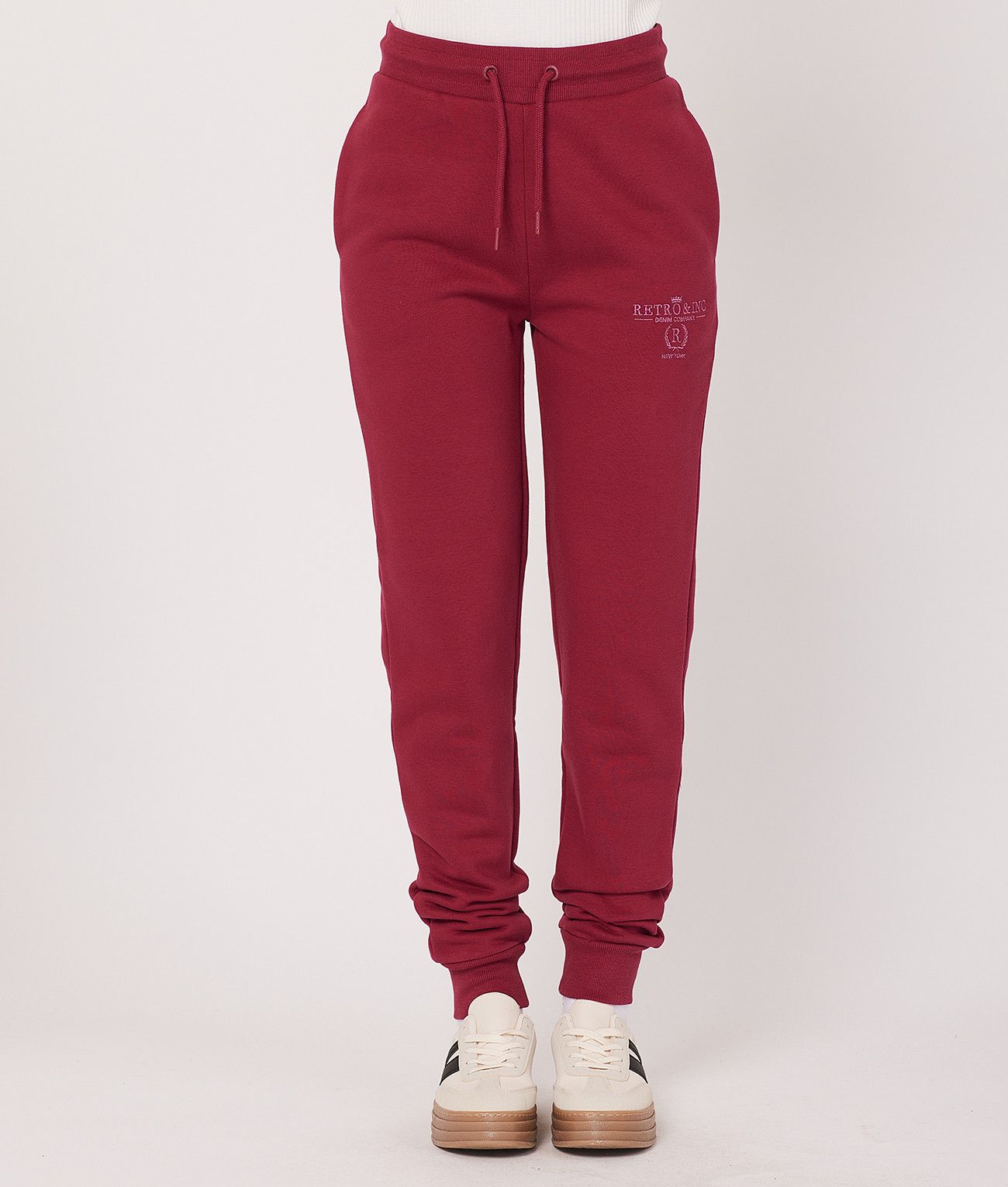 CARIE JOGGING BOTTOM, BORDEAUX