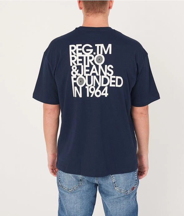 LUCAS T-SHIRT, DARK BLUE