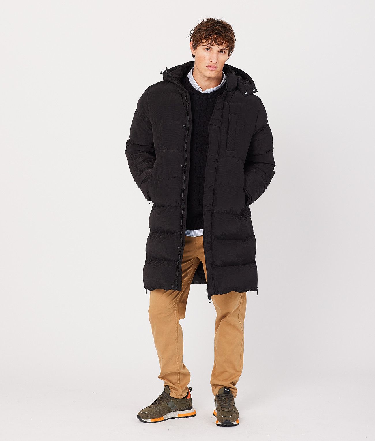 BOBA LONG JACKET, BLACK