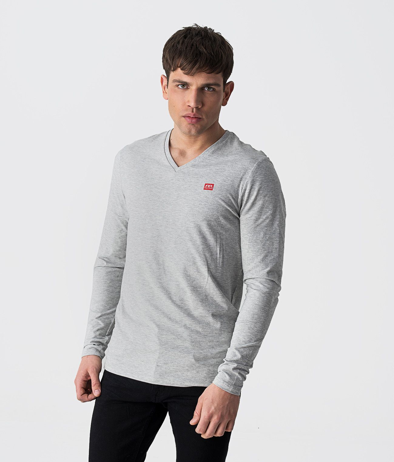 ZENIT LONG V 20 FÉRFI HOSSZÚ UJJÚ PÓLÓ, SZÜRKE