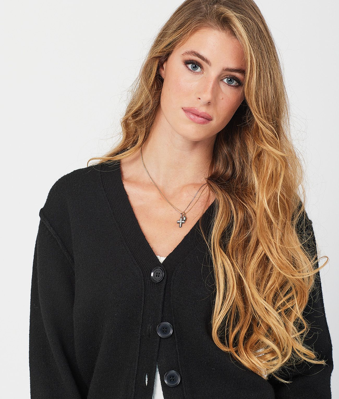 HAILEY CARDIGAN, BLACK