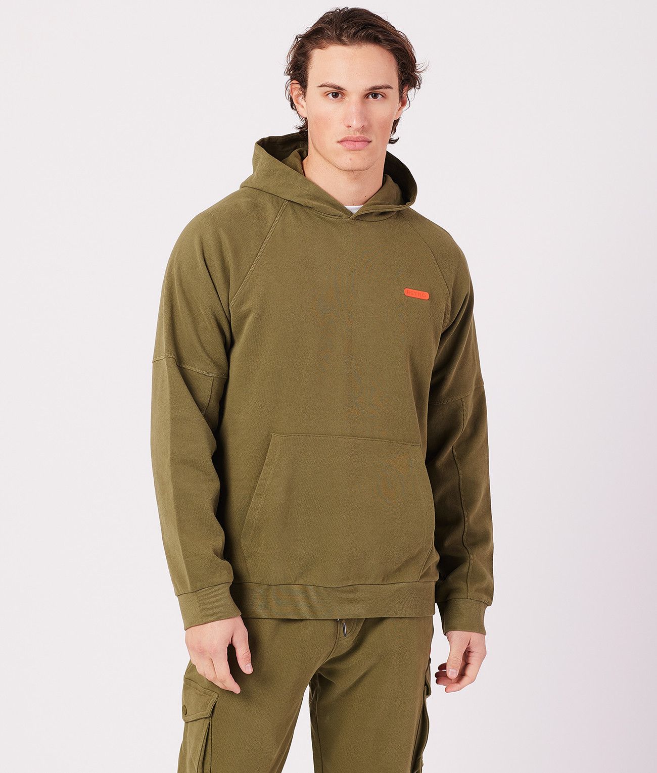 MARCELL HOODIE JOGGING TOP, KHAKI