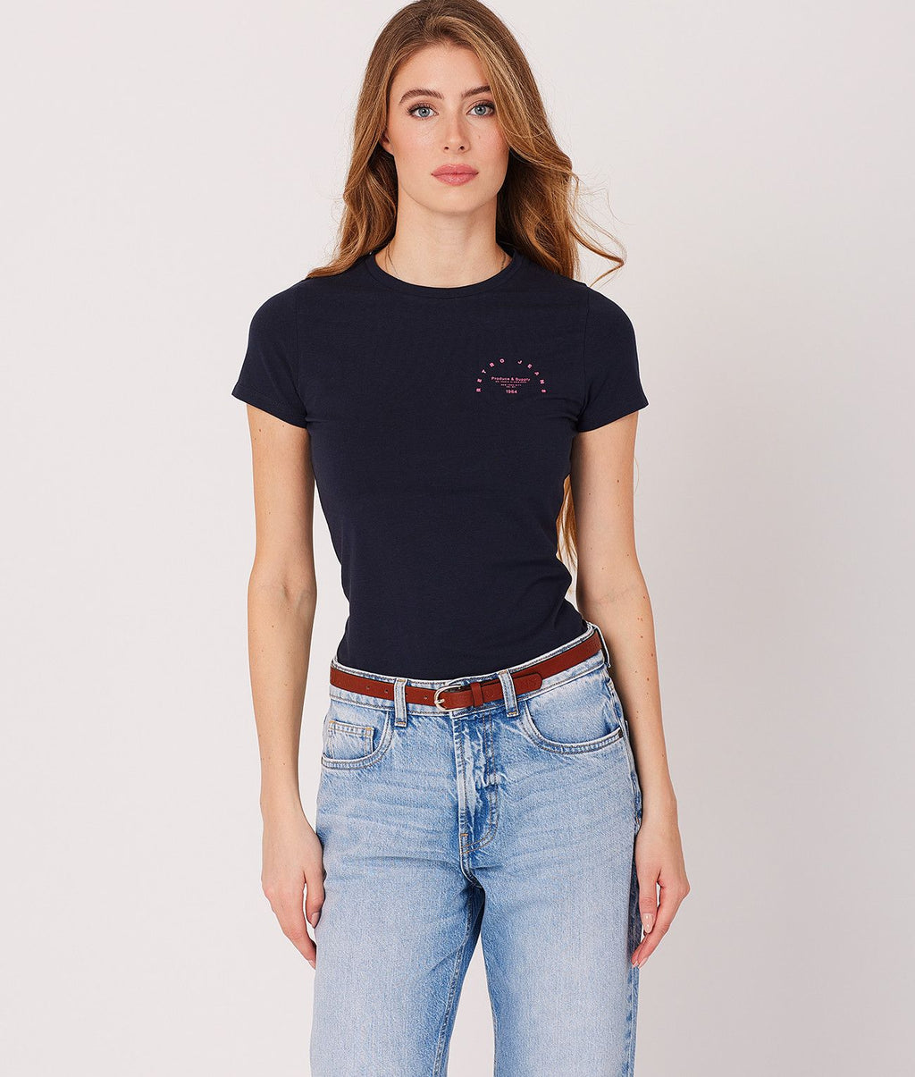 MINDY T-SHIRT, DARK BLUE