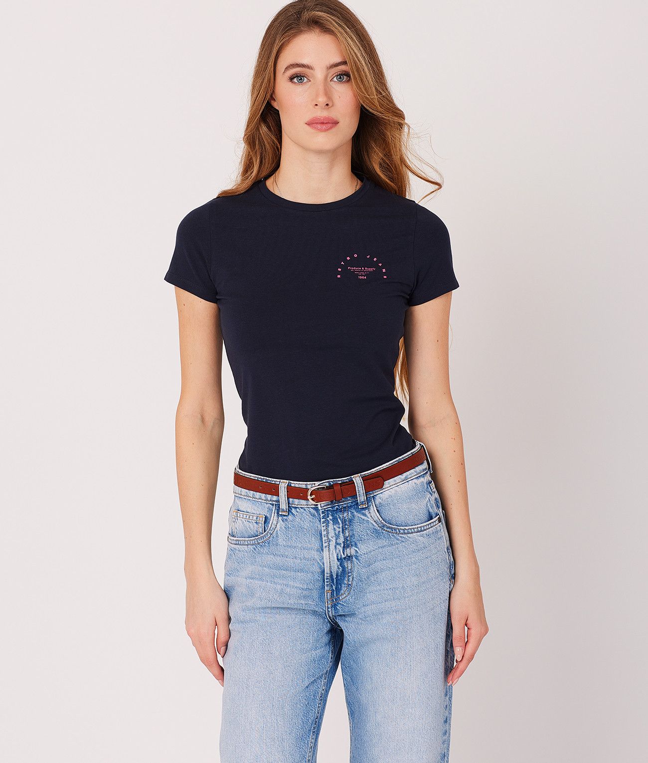 MINDY T-SHIRT, DARK BLUE