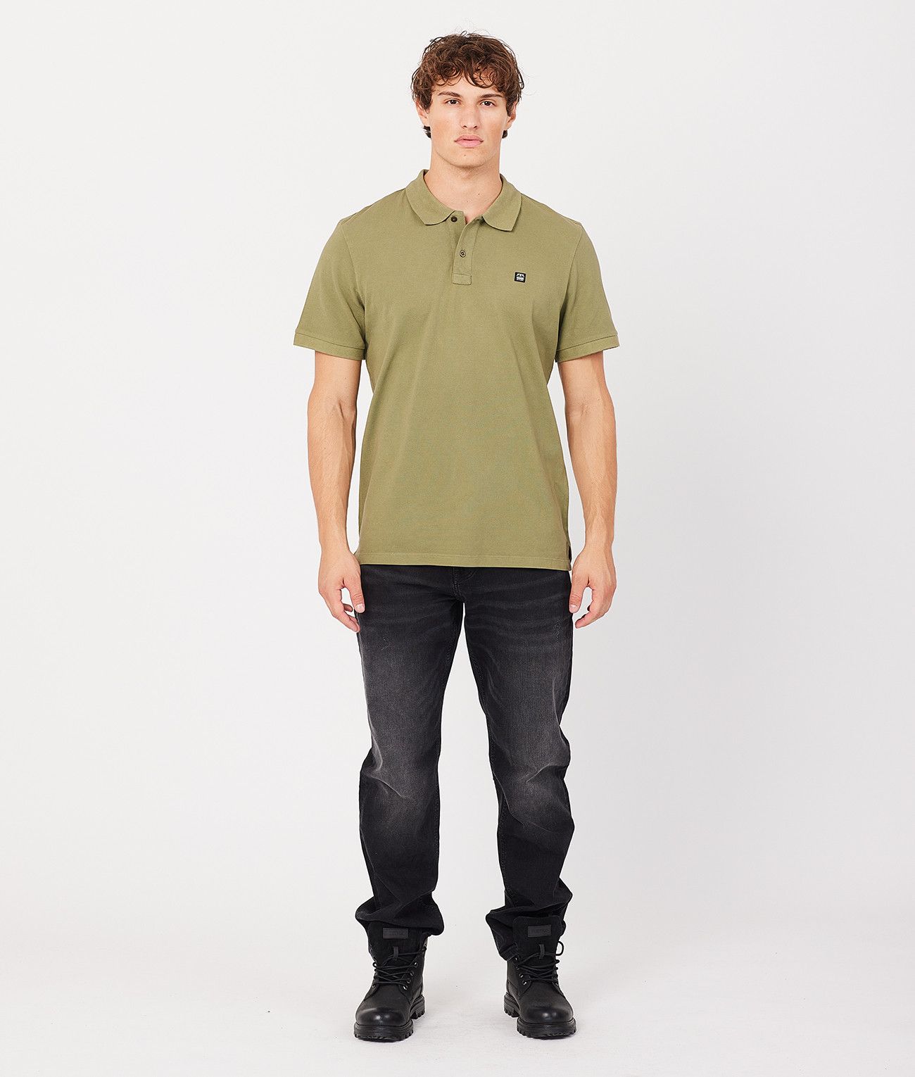 CLOVIS B POLO, DARK KHAKI