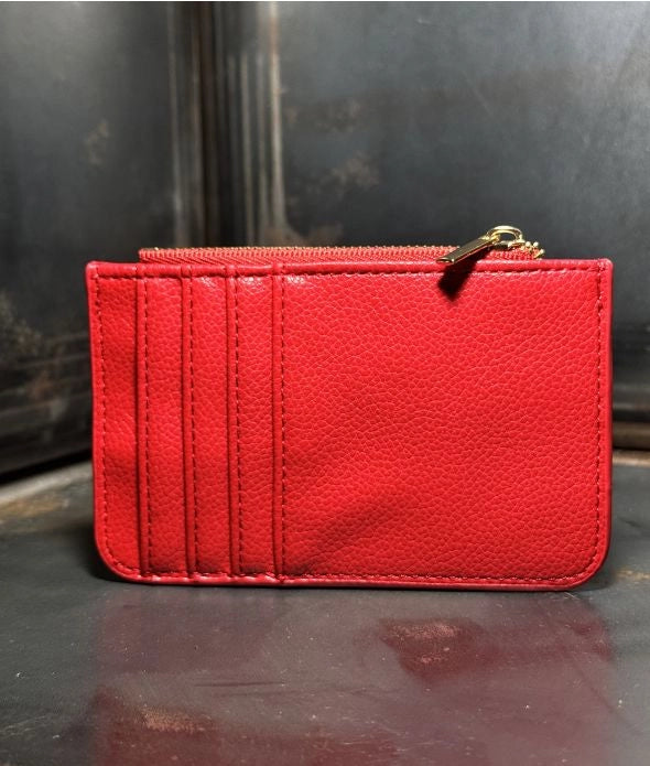 HAILEY CARD WALLET WALLET, RED