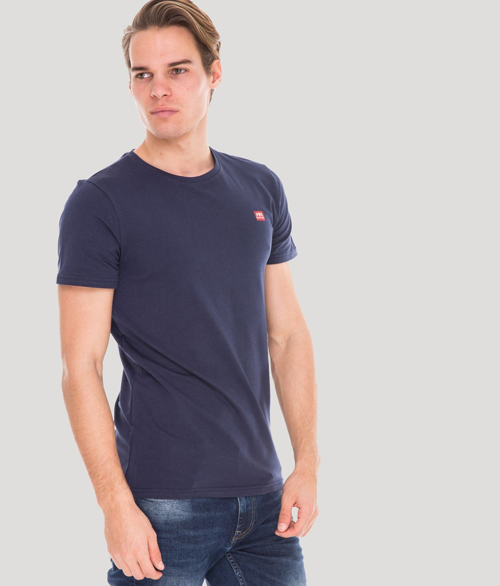 EDDIE ROUND T-SHIRT, DARK BLUE