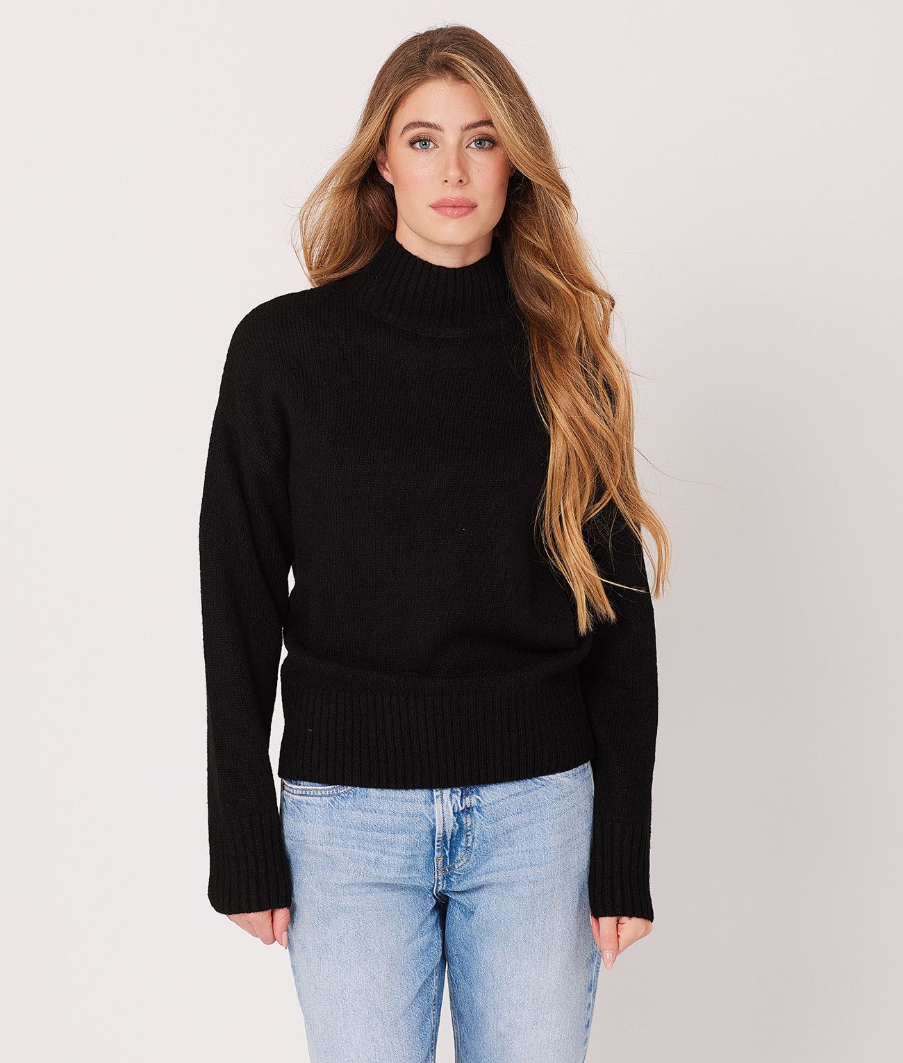 YAZLIN SWEATER, BLACK
