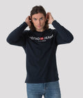 ENOS 21 LONG SLEEVE FÉRFI HOSSZÚUJJÚ PÓLÓ, SÖTÉTKÉK