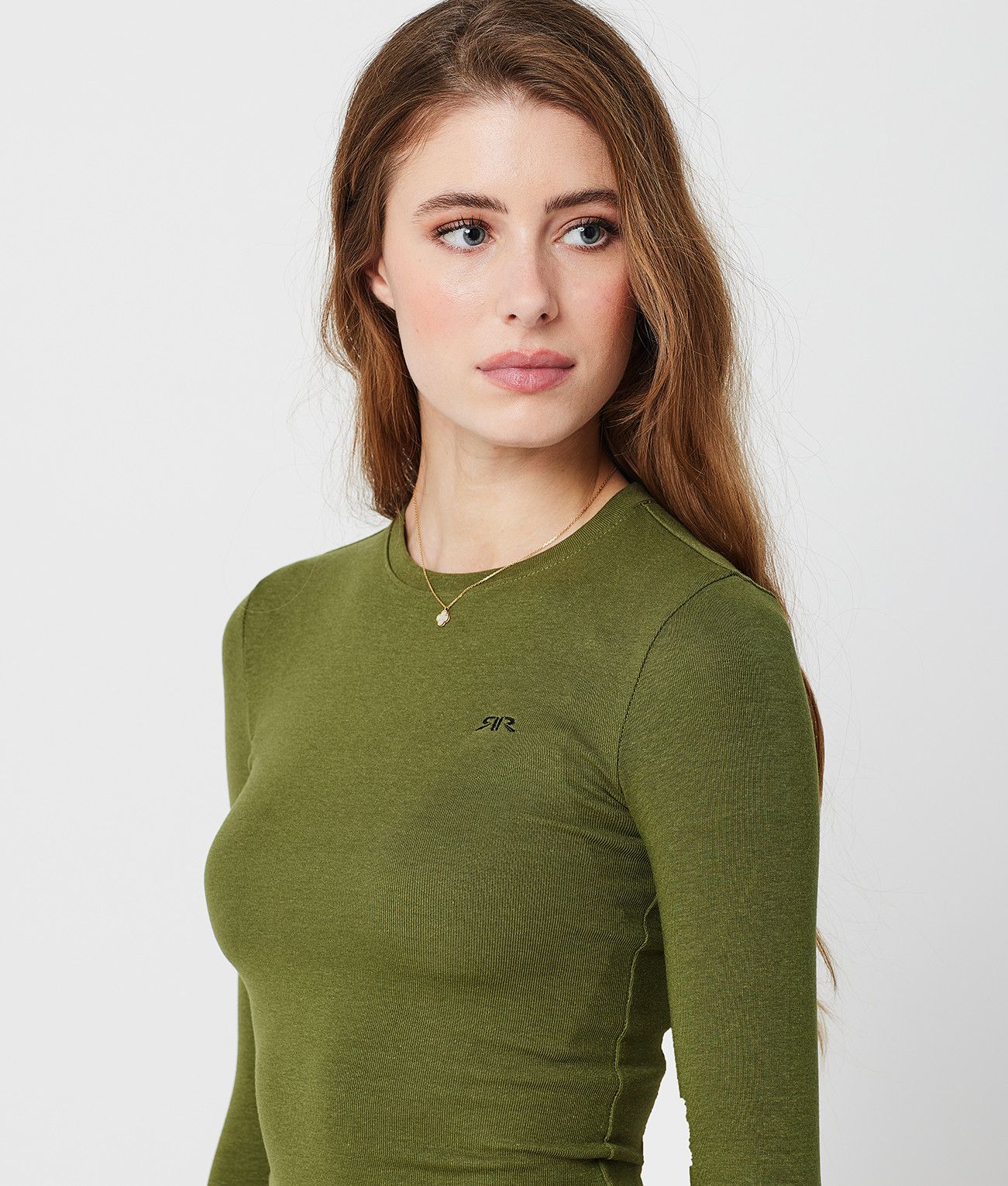 NYRA NŐI HOSSZÚ UJJÚ PÓLÓ, KHAKI