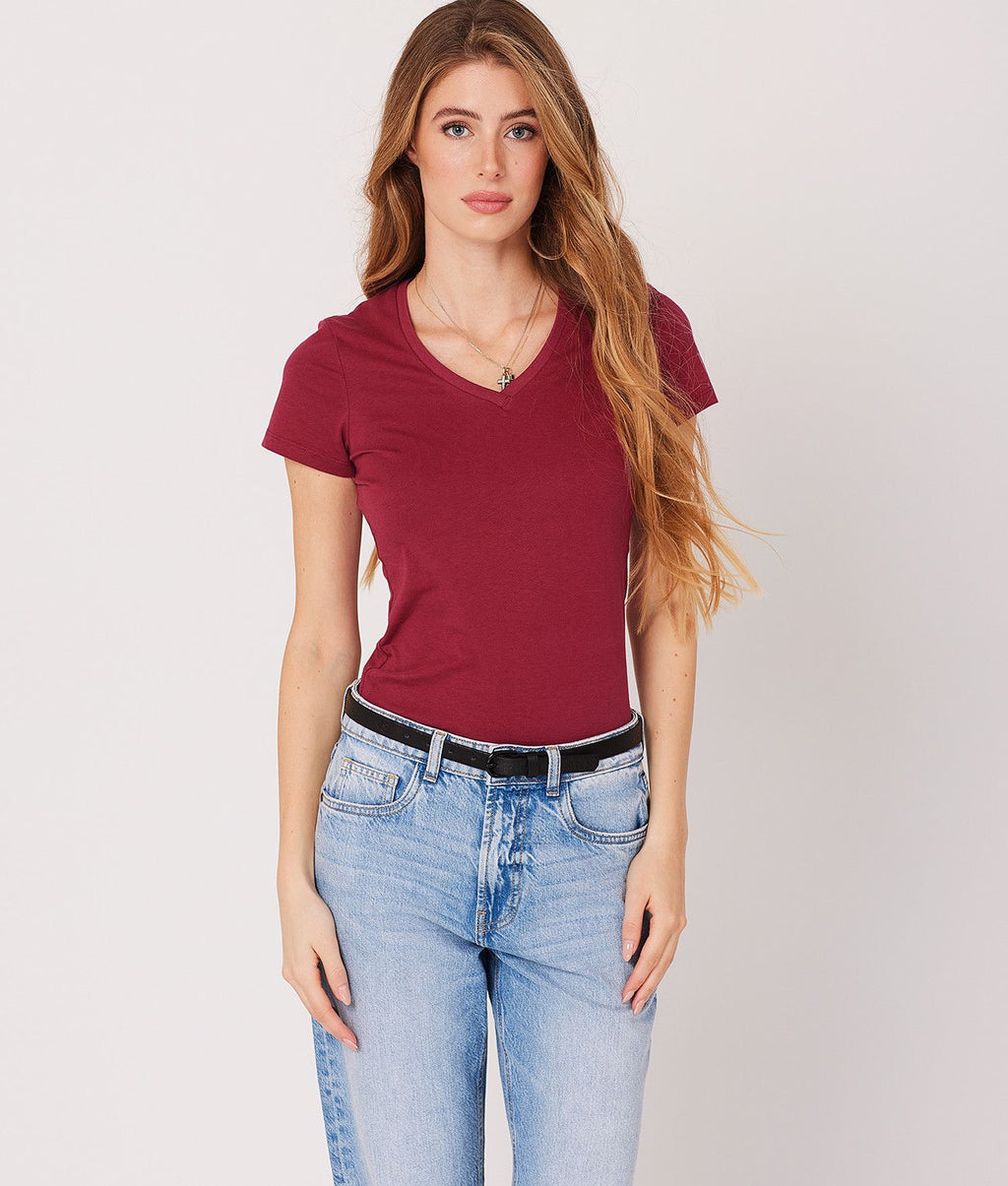 MINERVA T-SHIRT, BORDEAUX