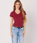 MINERVA T-SHIRT, BORDEAUX