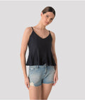 POSITANO TOP FASHION TOP, DARK BLUE