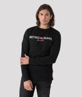 ENOS 21 LONG SLEEVE FÉRFI HOSSZÚUJJÚ PÓLÓ, FEKETE