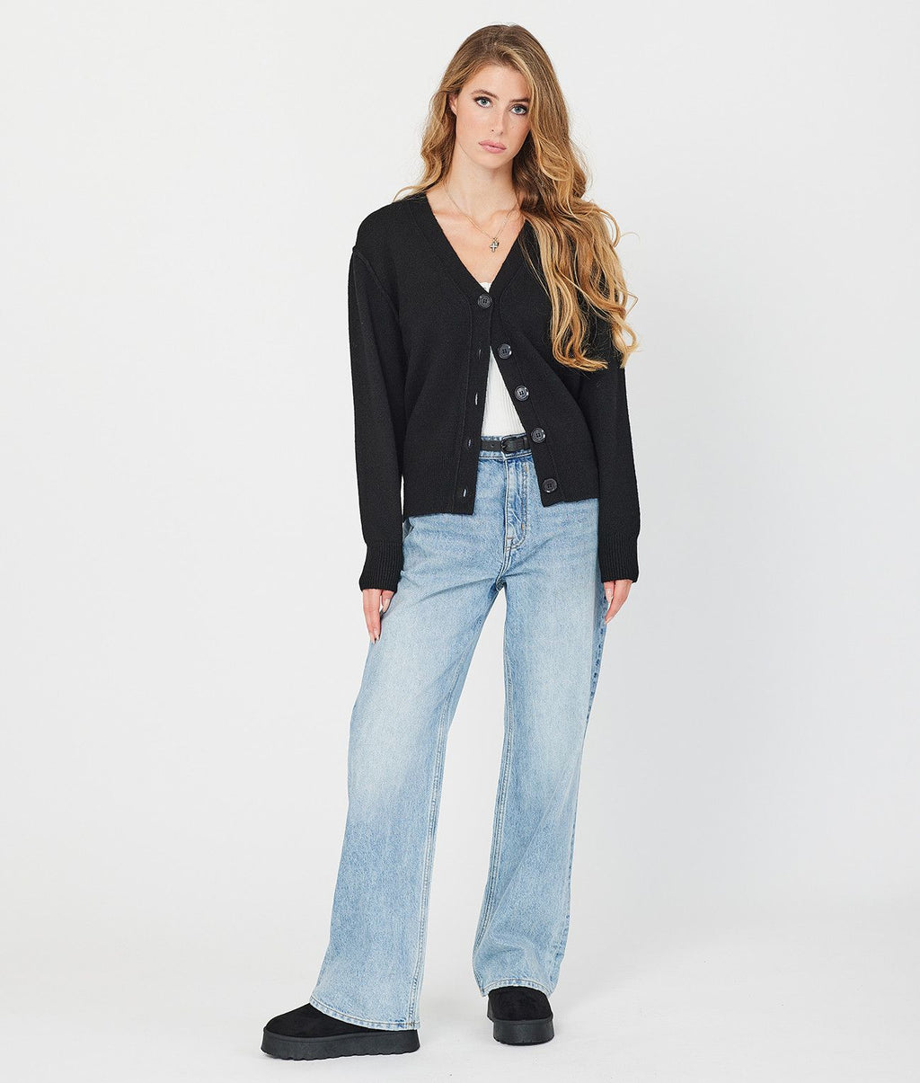 HAILEY CARDIGAN, BLACK