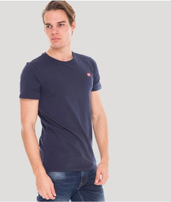 EDDIE ROUND T-SHIRT, DARK BLUE