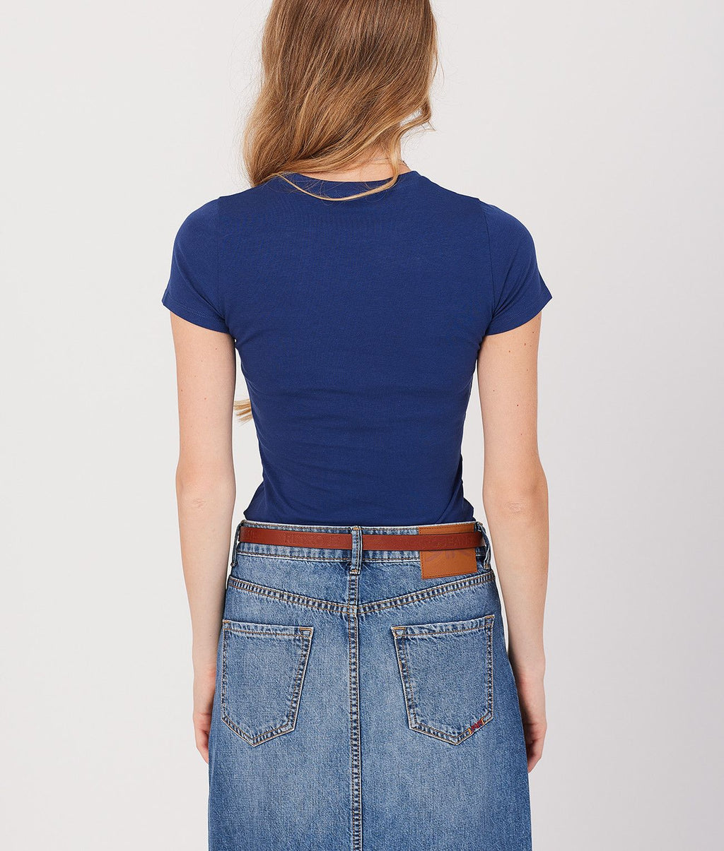 NOREEN T-SHIRT, DARK BLUE