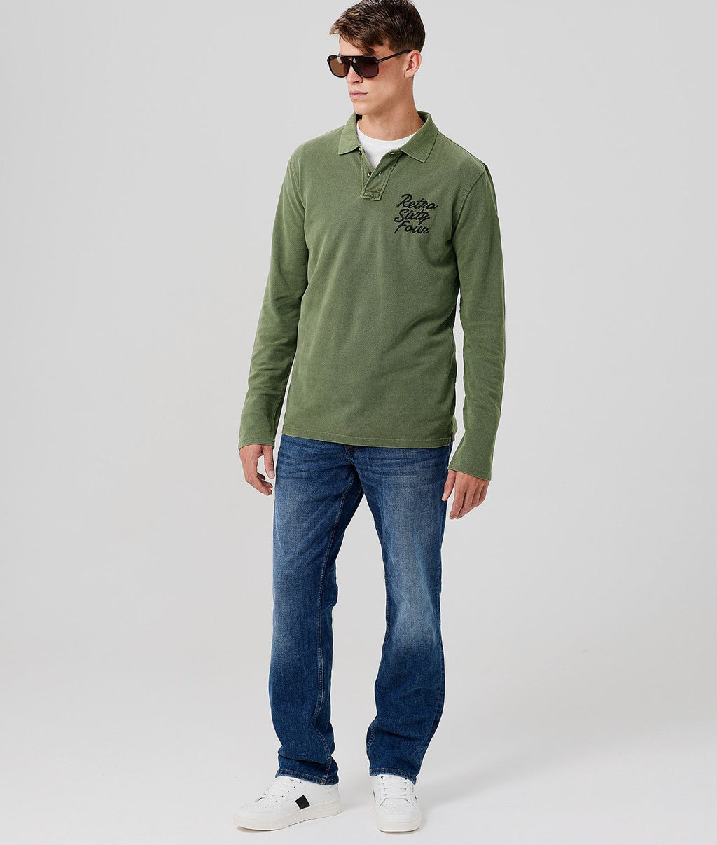 TUPELO HOSSZÚUJJÚ PÓLÓ, KHAKI