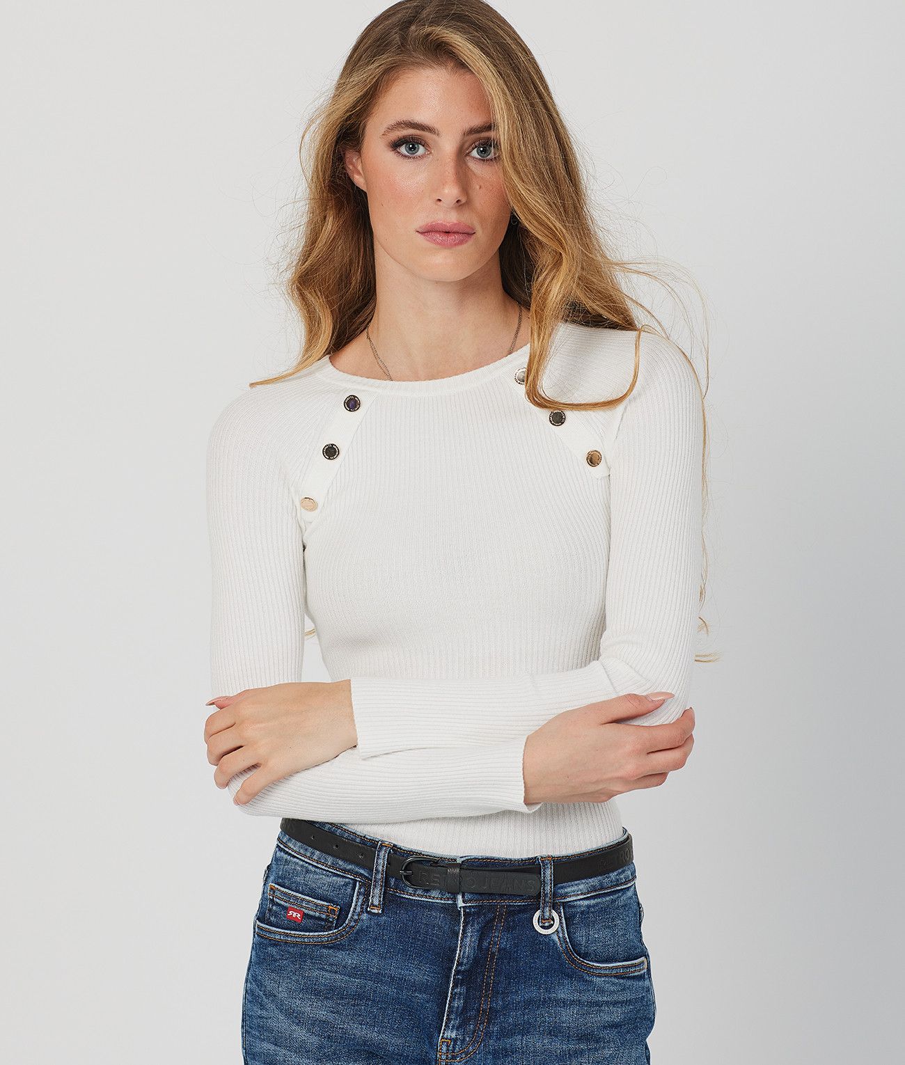 KISSA SWEATER, OFFWHITE